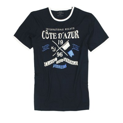 Herren-T-Shirt-in-grossen-Groessen-bis-8XL-von-Kitaro-dunkelblau-mit-Rundhals-19920